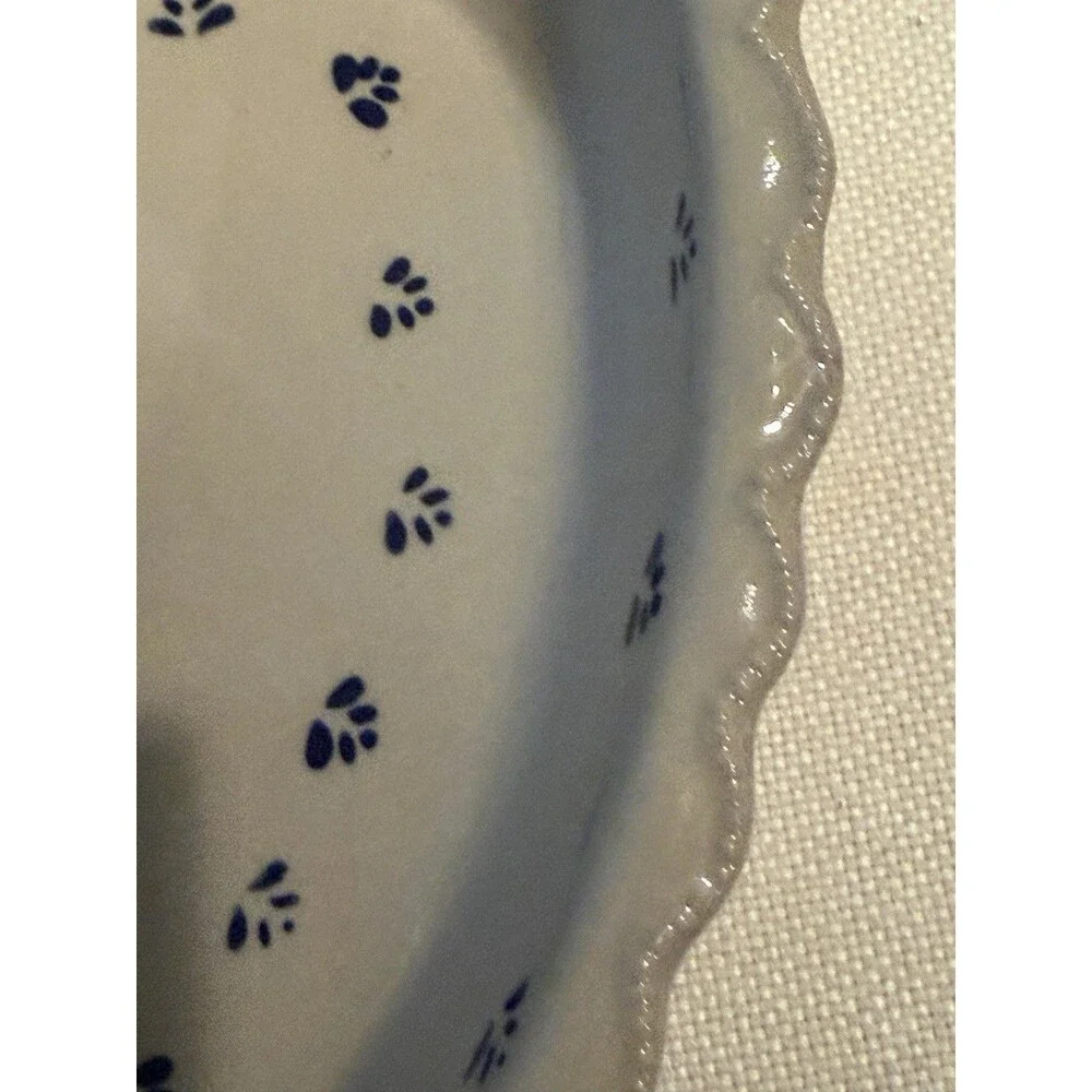 Polish Pottery Heart-shaped Fluted Baker/Serving Dish